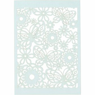 Patroonkarton - Lichtblauw - 10,5x15 cm - 200 grams 10 vellen
