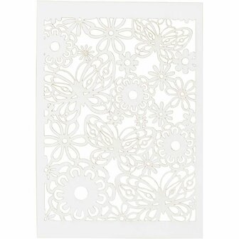 Patroonkarton - Wit - 10,5x15 cm - 200 grams 10 vellen
