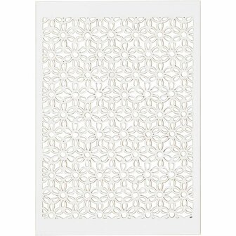 Patroonkarton - Wit - 10,5x15 cm - 200 grams 10 vellen