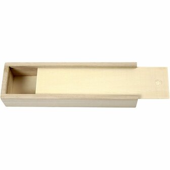 Pennendoos - DIY Creatieve Opbergdoos - Hobby Doos Voor Schrijfwaren - Decoratieve Pennendoos - Formaat 20x6x3,5cm - Set Van 1