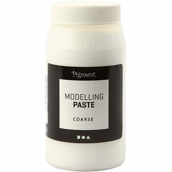 Structuurpasta - Witte Structuurpasta - Grof Korrelig - 500ml - Creatieve Materialen - Unieke Textuur - Perfect voor Kunstprojecten - Pigment Toevoegen voor Kleurrijk Effect
