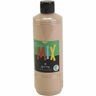 Plakkaatverf Schjerning - Zandkleurig - Ready Mix - 500 ml - Milieuvriendelijk - Waterbasis - Uitstekende Dekking - Geschikt voor Papier, Karton en Hout - Droogt Snel en Gemakkelijk Verwerkbaar