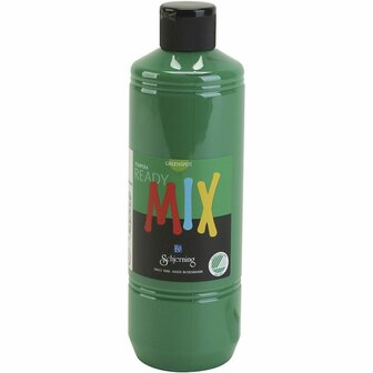 Plakkaatverf - Groen - Milieuvriendelijk - Matt - Greenspot - 500 ml - Waterbasis - Uitstekende Dekking - Voor Papier, Karton en Hout - Droogt Snel en Gemakkelijk Verwerkbaar