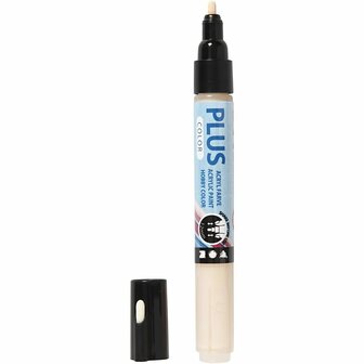 Plus Color Marker, licht beige, 5,5 ml, L: 14,5 cm, lijndikte 1-2 mm, 1 stuk