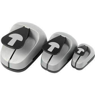 Ponsen Set - Figuurponsen - Champignon - Decoratie - Kaarten Maken - 25+49+75mm - 3 stuks
