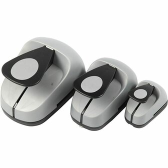 Ponsen Set - Figuurponsen - Ei - Decoratie - Kaarten Maken - 25+49+75mm - 3 stuks