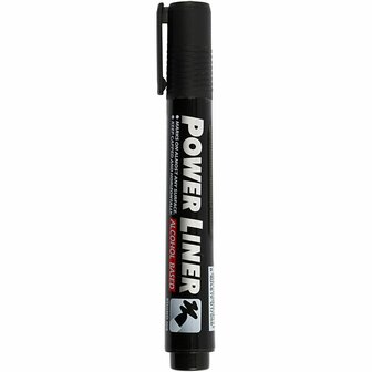 Power Liner - Zwarte Lijner voor Schrijven - Lijndikte: 1,5-3 mm - 1 Stuk