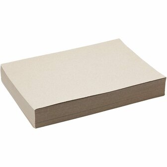 Kraft Karton - Bruin Kraft Tekenpapier En Knutselkarton - Bruin Gerecycled Hobbypapier - DIY Kaarten Maken - Tekenen en Knutselen - A4 Hobbykarton Kraft - 21x29,7 cm - 100 gram - 250 vellen