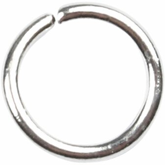 Ringen, verzilverd, afm 5,4 mm, dikte 0,7 mm, 500 stuk/ 1 doos