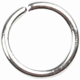 Zwarte Metalen Ringen - Ronde Sieraden Ringen - Metalen O-Ringen Zwart - DIY Sieraden Ringen - Zwart Metalen Ring - 1 X 5 X 7 Mm - 50 Stuks