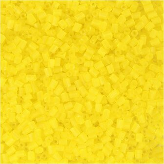 Rocailles 2-cut, transparant geel, d 1,7 mm, afm 15/0 , gatgrootte 0,5 mm, 25 gr