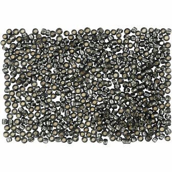 Rocailles Kralen - Grey Green - Fijne Glaskralen Voor Borduurwerk &amp; Handwerk - Stevig &amp; Kleurvast - 1,7 mm - 15/0 - Gat 0,5-0,8 mm - 500 gr - 1 Zak