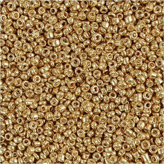 Rocailles, koper, d 1,7 mm, afm 15/0 , gatgrootte 0,5-0,8 mm, 25 gr/ 1 doos