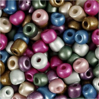 Rocaille Mix - Glaskralen - 5mm Diameter - Metallic Kralen - 720gr - DIY Sieraden Maken