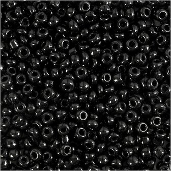 Rocailles - 3mm Diameter - 8/0 Afmeting - 500gr - Zwart - Glaskralen - DIY Kralen