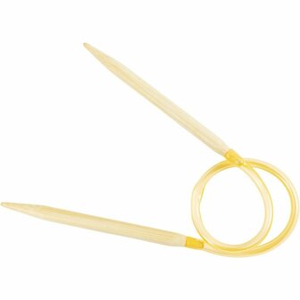 Rond Breinaalden - Flexibele Breinaalden - Bamboe - Dikte: 7mm - Lengte: 40cm - Creotime - 1 Stuk