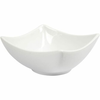Schaal - Witte Schalen - 10cm Diameter - 4,5cm Hoog - Set van 12 - DIY Decoratie