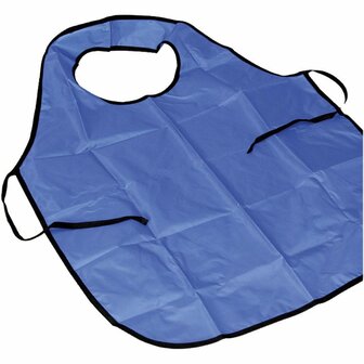 Schilderschort met neklus, blauw, L: 100 cm, afm M-XL cm, 10 stuk/ 1 doos