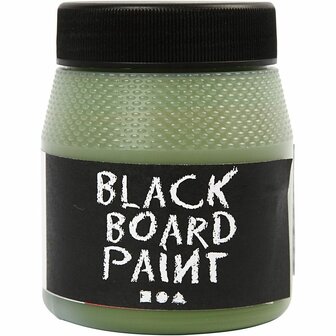 Schoolbordverf - Krijtbord Verf - Creotime Verf - Groene Schoolbordverf - Krijtverf - Geschikt Voor Binnengebruik - 250ml - Uitstekende Dekking en Schrijfoppervlak