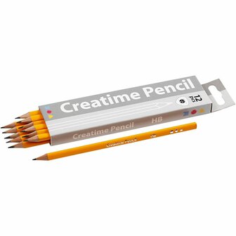 Schoolpotloden - DIY Potloden Voor Tekenen - Hardheid HB - L 17,5cm - Vulling 2mm - Set Van 12 Stuks