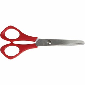 Schoolscharen Linkshandig - DIY Kinderschaar - Zwart Rondontwerp - L 14cm - 1 Stuk