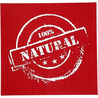 Screen stencil, 100% natural, 20x22 cm, 1 vel