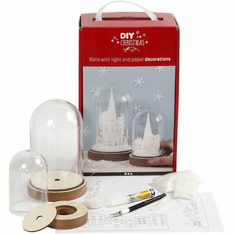 Stolpenset Kerstdecoratie - DIY Kerst Stolpenset - Maak je Eigen Kerstdecoratie - 2 Stolpen - 12,5 en 18 cm