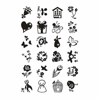 Silicone Stempels - Stempelset Transparant - DIY Kaarten Maken - Scrapbooking Stempels - Clear Stamps - Hobby Stempels - 11x15,5 cm - 1 Vel
