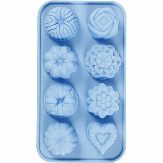 Silicone vormen, cakejes, gatgrootte 40x45 mm, 25 ml, 1 stuk