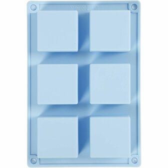 Silicone Vormen - DIY Bakvormen en Knutselmallen - Flexibel Silicone - Hoogwaardige Kwaliteit - H: 2,5 cm - L: 21,5 cm - B: 14,5 cm - Gatgrootte: 5x5 cm - Capaciteit: 60 ml - 1 Stuk