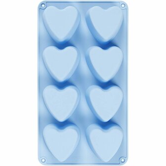 Harten Siliconen Mal - Gietvorm Voor DIY Zeep, Chocolade &amp; Hars - Hittebestendig &amp; Duurzaam - 70x60 mm - 100 ml - 1 Stuk