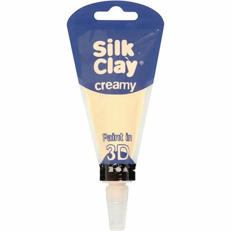 Silk Clay Creamy - Zelfhardende Klei - Beige - Spelen, Kleien - 35ml - Silk Clay - 1 stuk