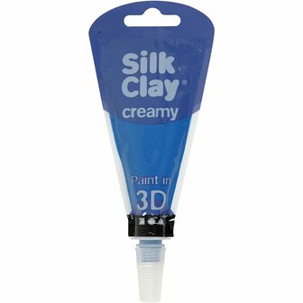 Silk Clay Creamy - Zelfhardende Klei - Blauw - Spelen, Kleien - 35ml - Silk Clay - 1 stuk