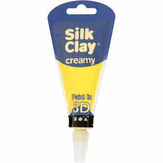 Silk Clay Creamy - Zelfhardende Klei - Beige - Spelen, Kleien - 35ml - Silk Clay - 1 stuk