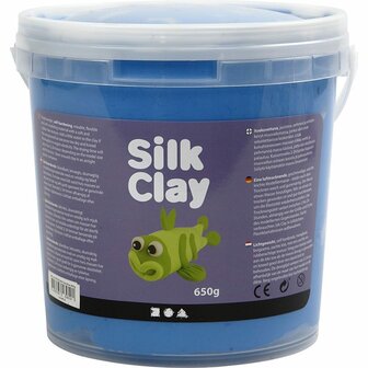 Silk Clay - Zelfhardende Klei - Blauw - Spelen, Kleien - 650gr - Silk Clay - 1 stuk