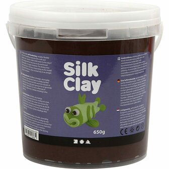 Silk Clay&reg;, bruin, 650 gr/ 1 emmer