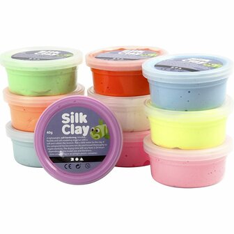 Silk Clay&reg;, diverse kleuren, Basic 2, 10x40 gr/ 1 doos