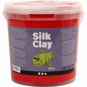 Silk Clay&reg;, rood, 650 gr/ 1 emmer