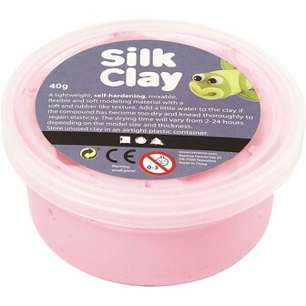 Silk Clay&reg;, roze, 40 gr/ 1 Doosje