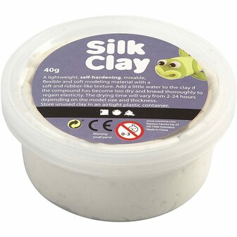Silk Clay&reg;, wit, 40 gr/ 1 Doosje