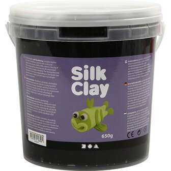 Silk Clay&reg;, zwart, 650 gr/ 1 emmer