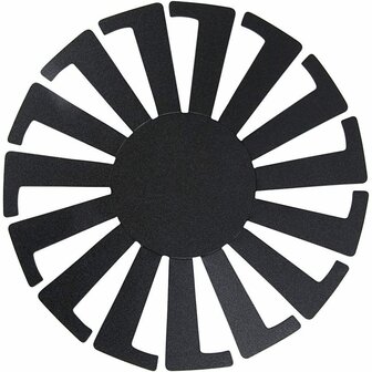 Sjabloon Mand weven, zwart, H: 6 cm, d 8 cm, 10 stuk