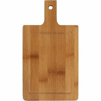 Snijplank - Bamboe Snijplank - Duurzaam Voor Keuken- en DIY Projecten - Formaat: 25x14 cm - Dikte: 1,4 cm - 1 Stuk - Houten Snijplank - Milieuvriendelijk - Handgemaakt