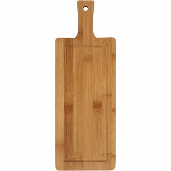 Houten Snijplank - Langwerpig - Keukenaccessoire Met Groef &amp; Handvat - Ideaal Voor Brood Snijden, Serveerplank, BBQ, Koken, Kaasplankje, Voedselveilig &amp; Duurzaam