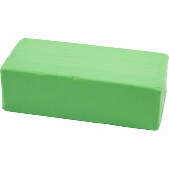 Soft Clay - Niet Drogend - Neon Groen - DIY, Kleien - 13x6x4cm - 500gr - Soft Clay - 1 stuk