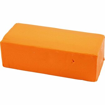 Soft Clay, neon oranje, afm 13x6x4 cm, 500 gr/ 1 doos