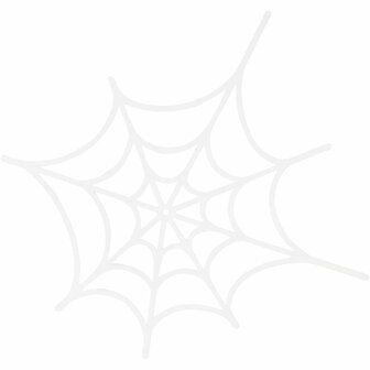 Spinneweb, wit, afm 19x21 cm, 230 gr, 16 stuk/ 1 doos