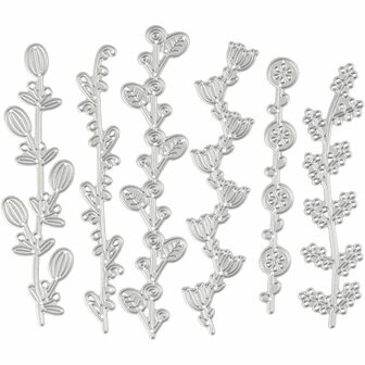 Snijmal - Bloemenslinger Design - 143x123 mm - Voor DIY Decoraties en Scrapbooking - 1 Stuk