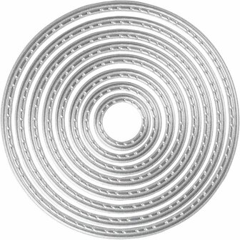 Stans- en embossing mallen, cirkels, d 1,5-7 cm, 1 stuk