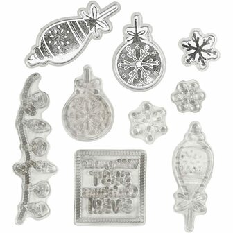 Stempels en Snijmallen - Kerstmis Thema - DIY Scrapbooking &amp; Knutselset - Hobby Stempels &amp; Snijmallen Voor Feestelijke Kaarten Maken - Set van 1 Stuk